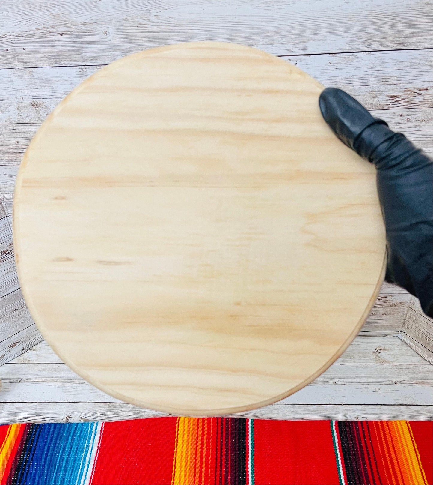 Mexican Wood Rolling Pin & Board Palote Rodillo Mexicano Para Amazar Con Su Tabla