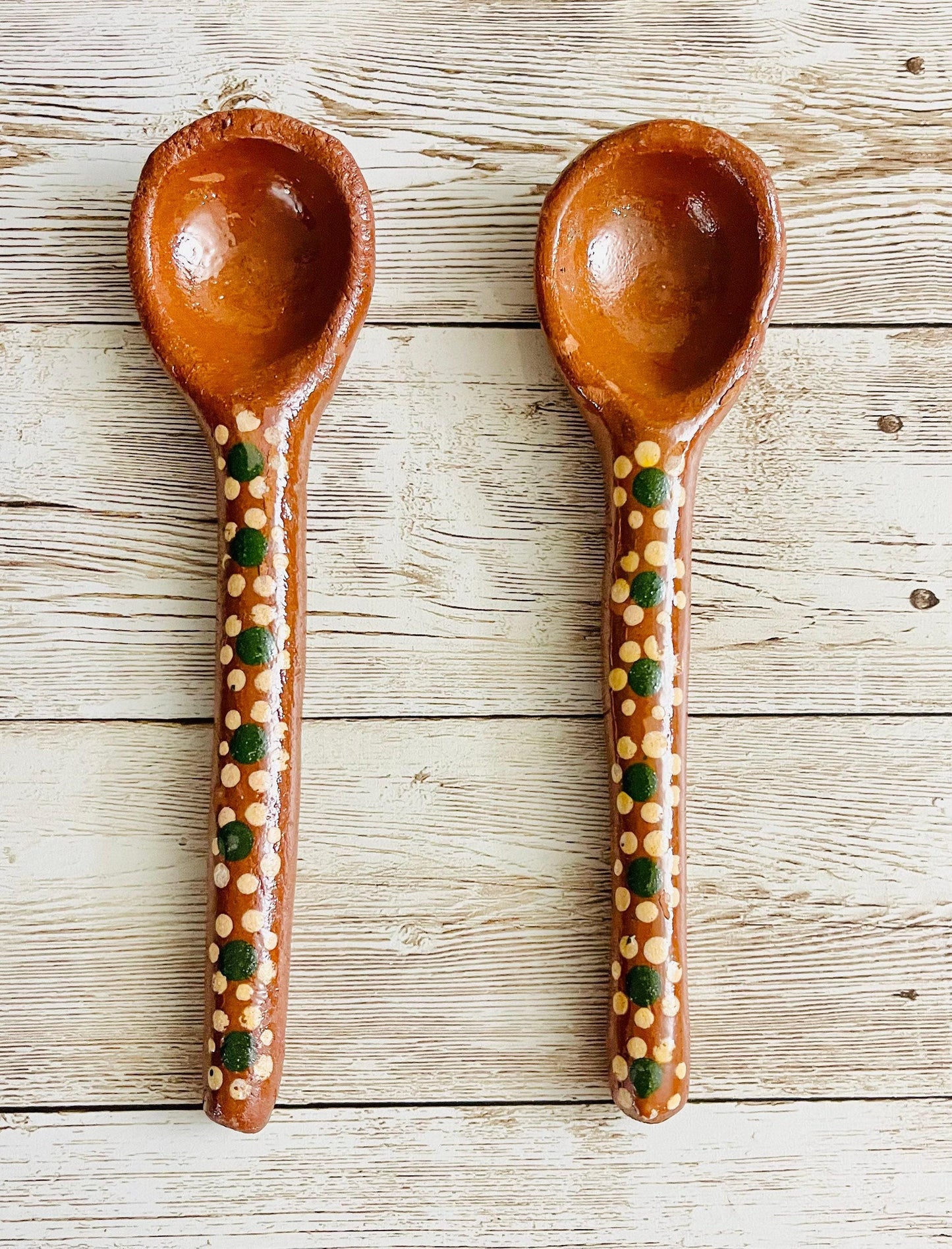 Mexican Terracotta Spoons Cucharas de Barro Mexicano