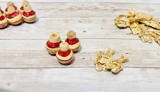Mexican Mini Clay Water Jugs for Day of the Dead Altar Food Offering Mini Cantaritos de Dia de Muertos y Ofrendas