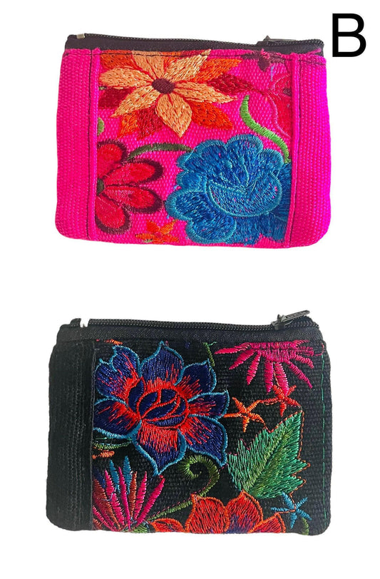 Mexican Embroidered Coin Purses 3x4 inches