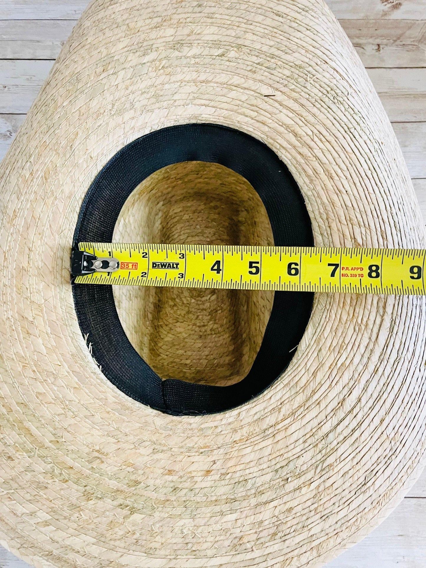 Cowboy Mexican Palm Leaf Straw Hat Sombrero Vaquero Artesanal de Palma