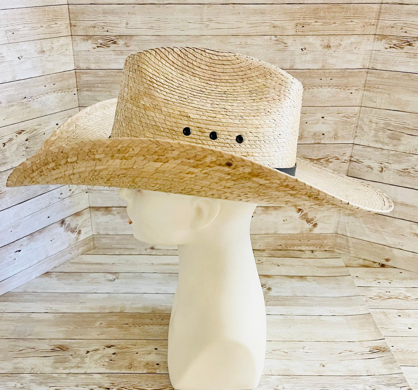 Cowboy Mexican Palm Leaf Straw Hat Sombrero Vaquero Artesanal de Palma