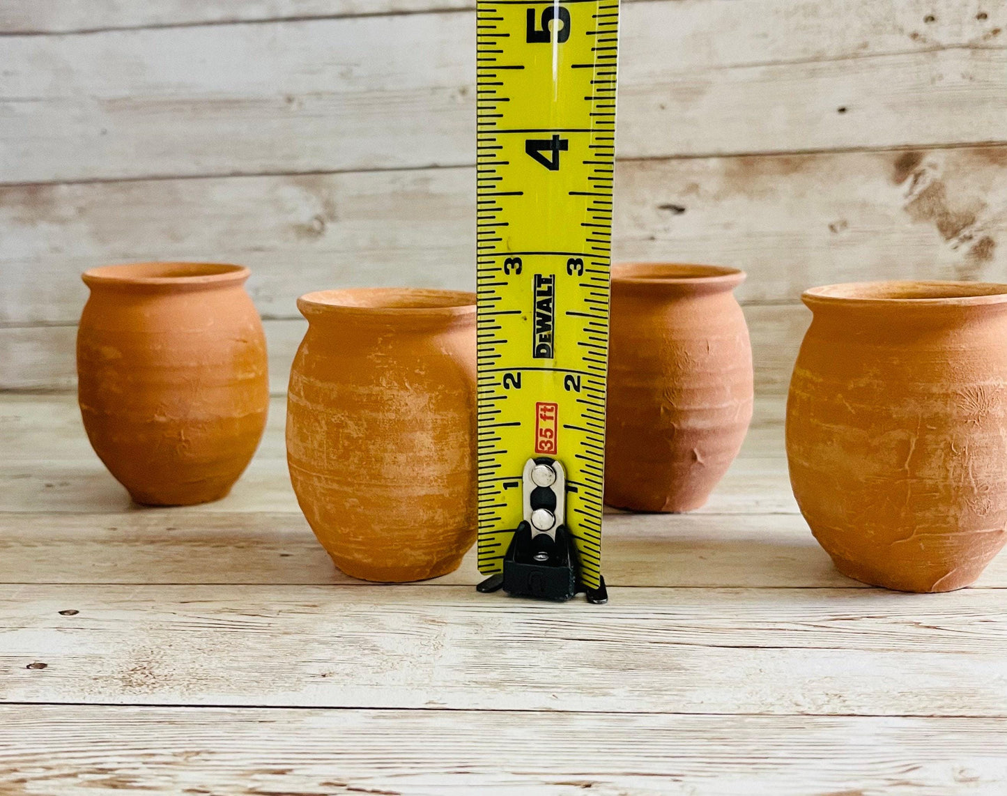 Mini Cantaritos for Tequila Shots or Hot Tea Mini Tequileros Mexicanos 2 1/2 - 3 Inches Tall