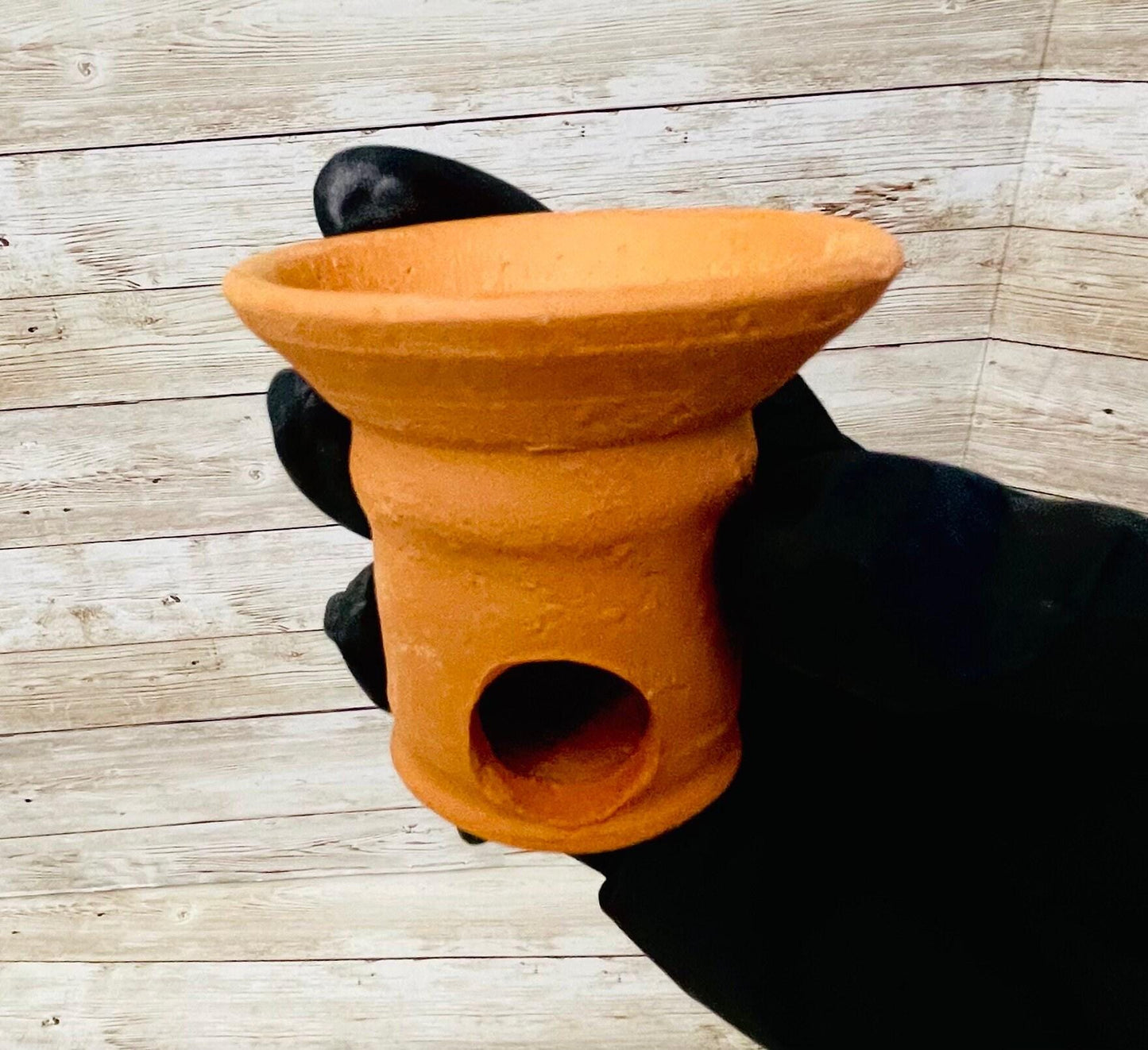 Anafre de Barro Mexicano Chico Small Mexican Clay Incense Burner Day of the Dead Dia de Muertos
