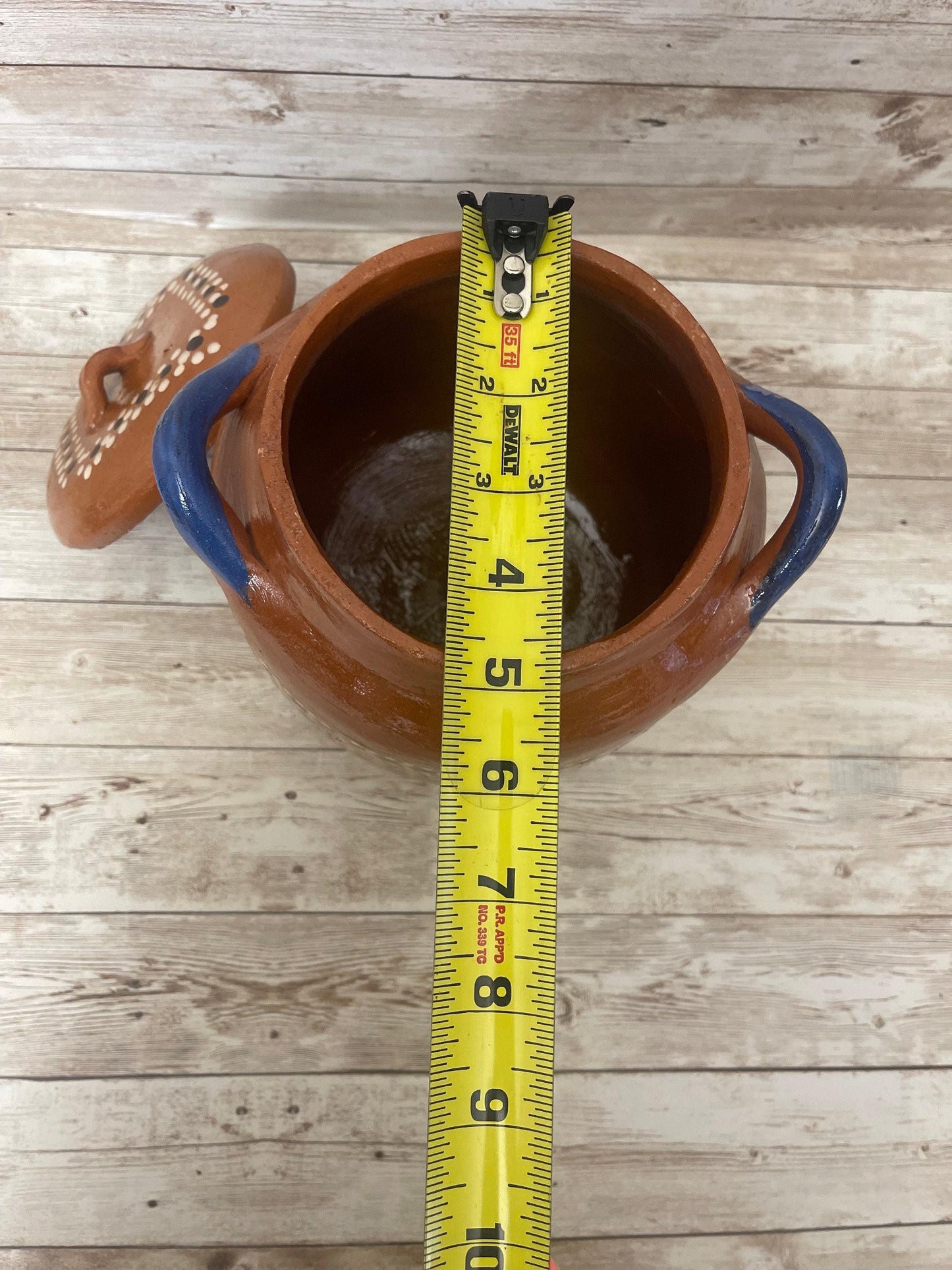 Handmade Clay Pot for Beans Jarro de Barro para Frijoles Terracota Beans Pot