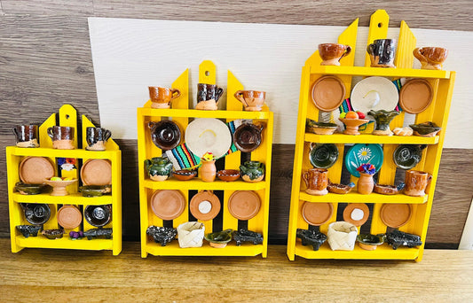 Mexican Kitchen Trasterito with Miniature Accessories Trasterito de Cocina con Accesorios en Miniatura