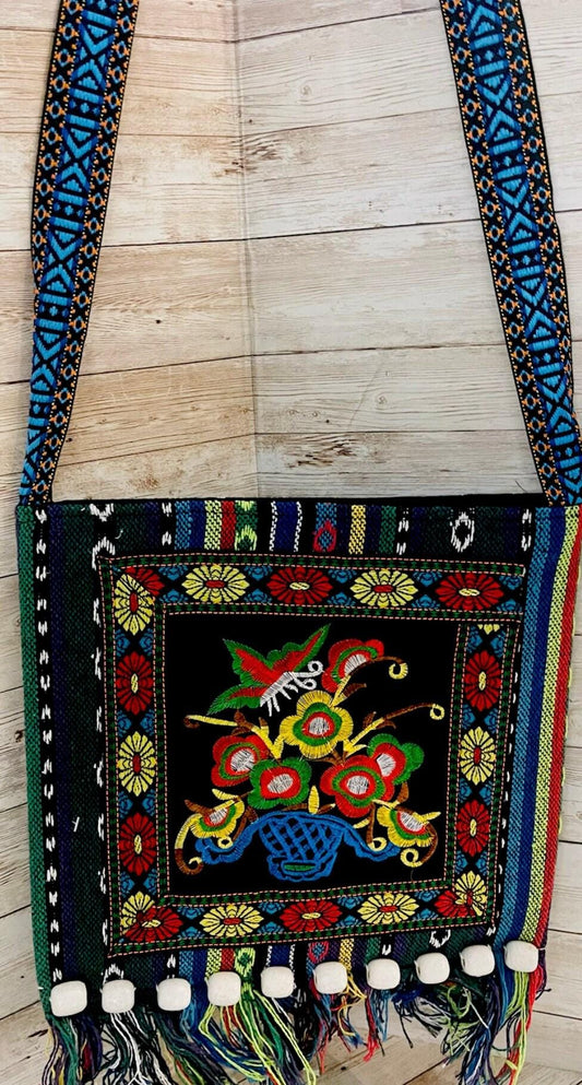 Mexican Artesanal Knitted Bag Bolsa Artesanal Tejida Mexicana