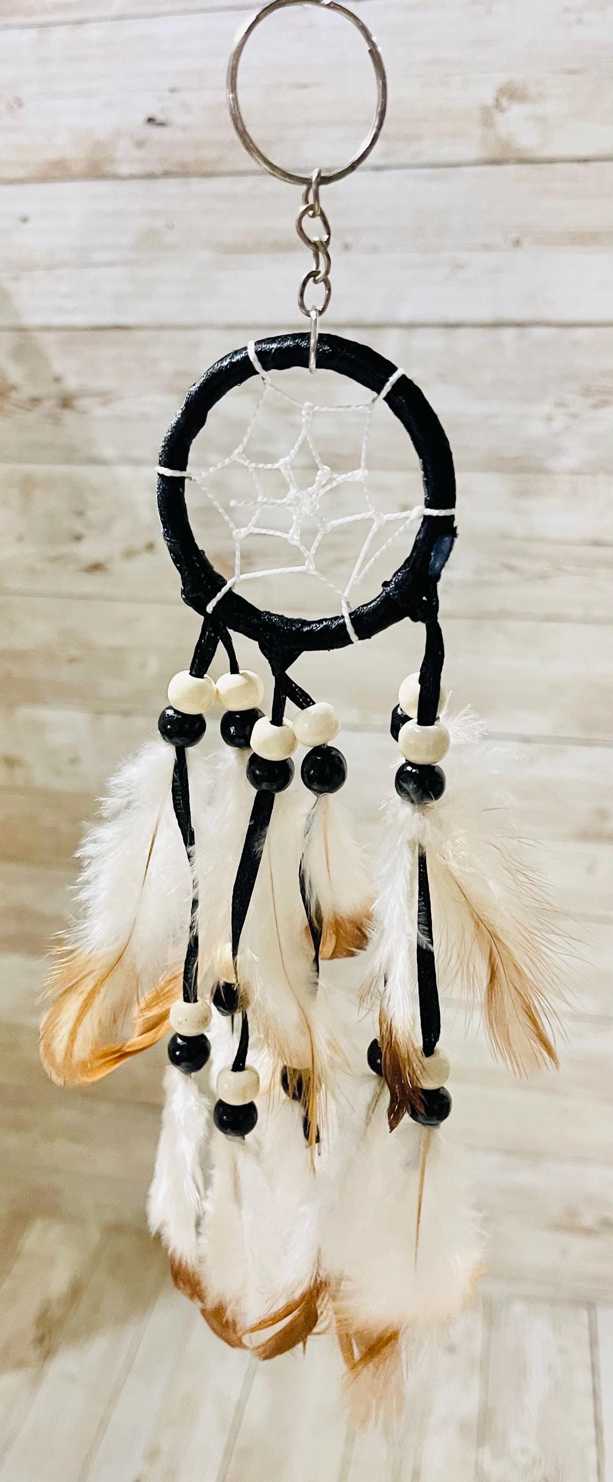 Dreamcatcher with Feathers for Car Visors Wall Hanging Decorations Atrapasueños con Plumas para Carros Decoraciones