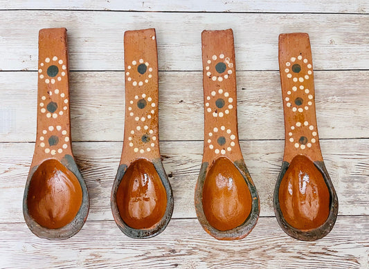 Mexican Terracotta Spoons Cucharas de Barro Mexicano