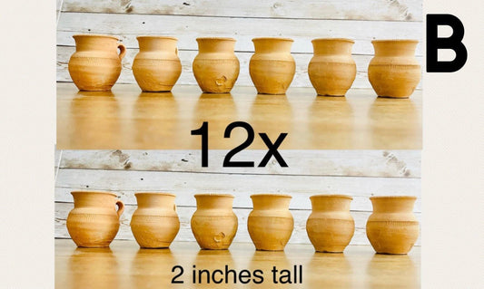 Mini Cantaritos for Tequila Shots or Hot Tea Mini Tequileros Mexicanos