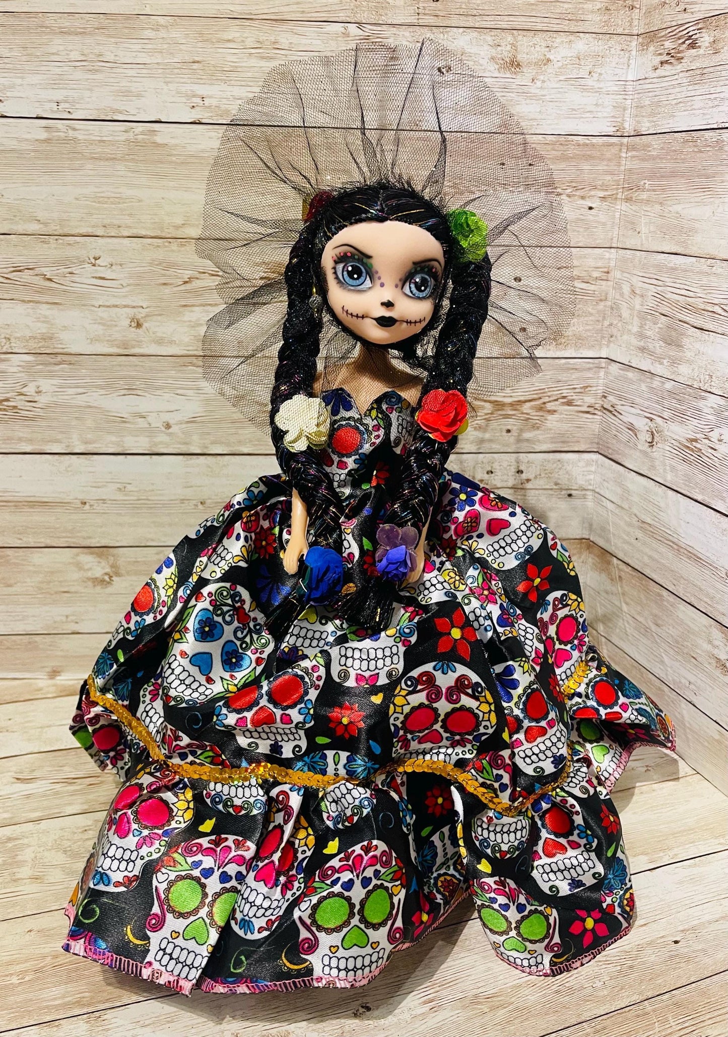 Day of the Dead Frida Kahlo Catrina Doll Catrina de Frida Kahlo Dia de Muertos