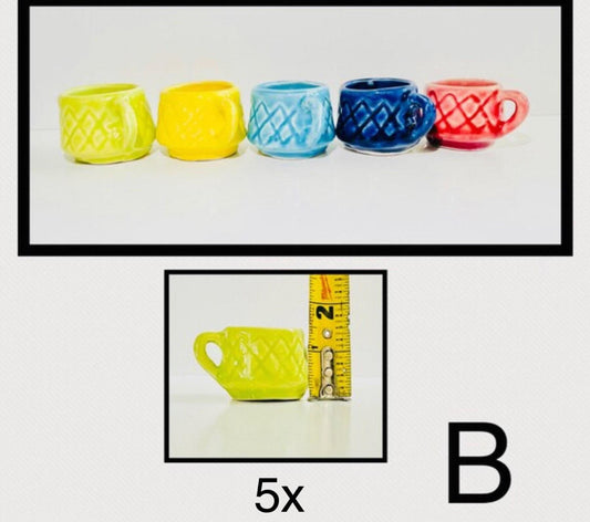 Mini Cantaritos for Tequila Shots or Hot Tea Mini Tequileros Mexicanos