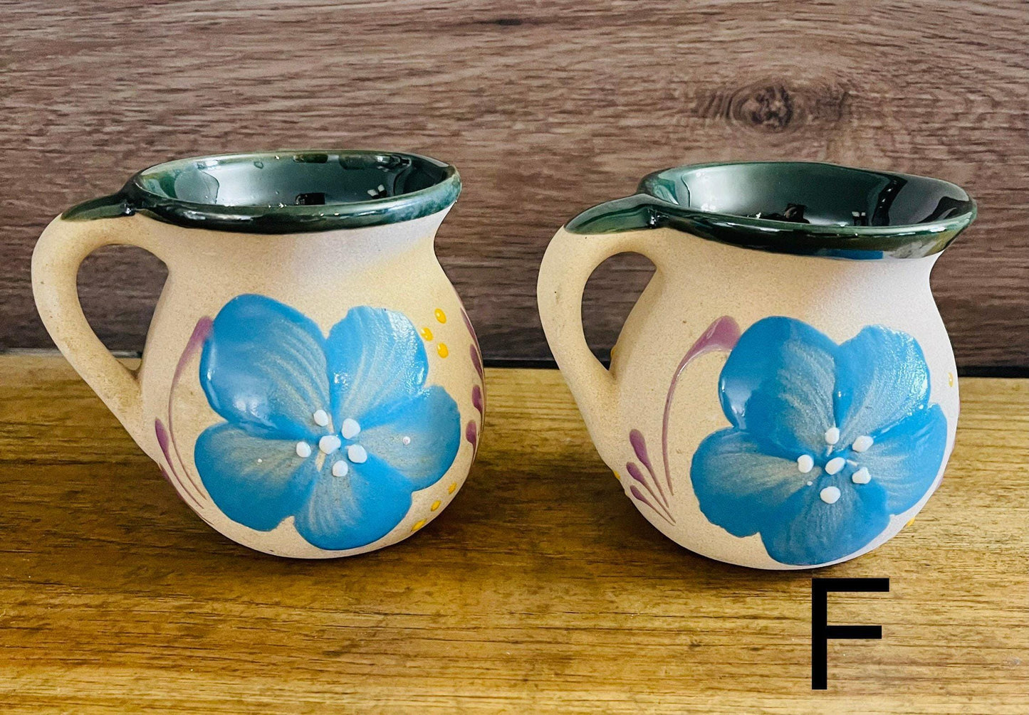 Mexican Pottery Cups Tazas de Barro Mexicanas