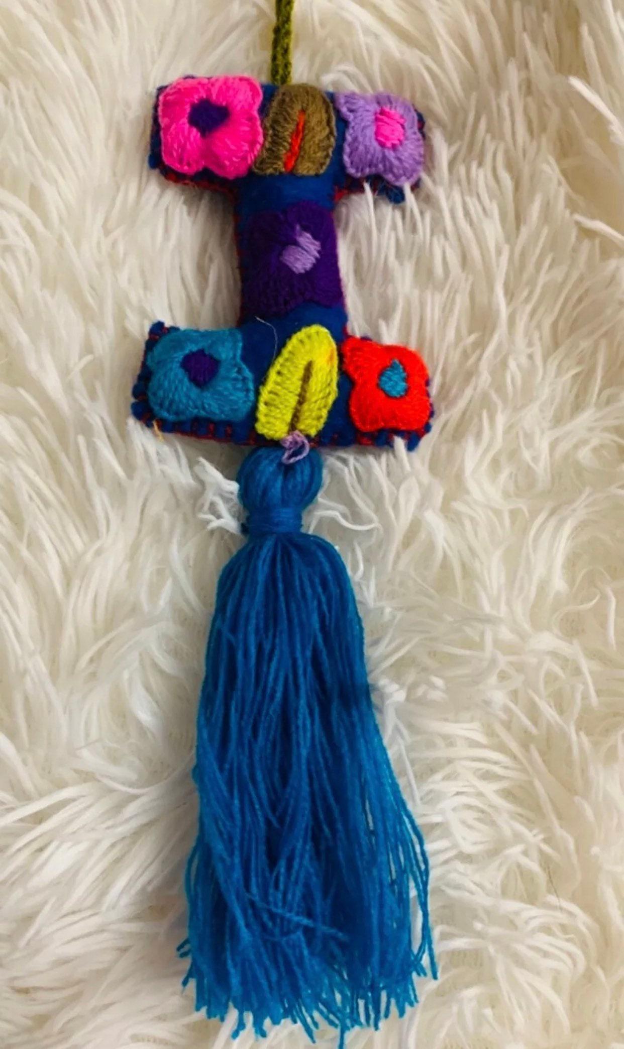 Handmade Alphabet Felt Letters Pompoms Ornaments Tassel Accessories Letras Decorativas