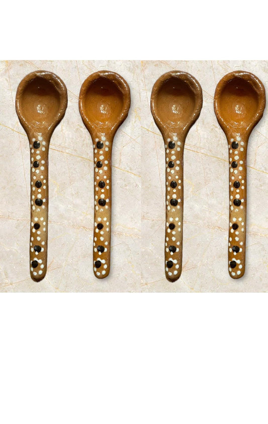 Mexican Terracotta Spoons Cucharas de Barro Mexicano