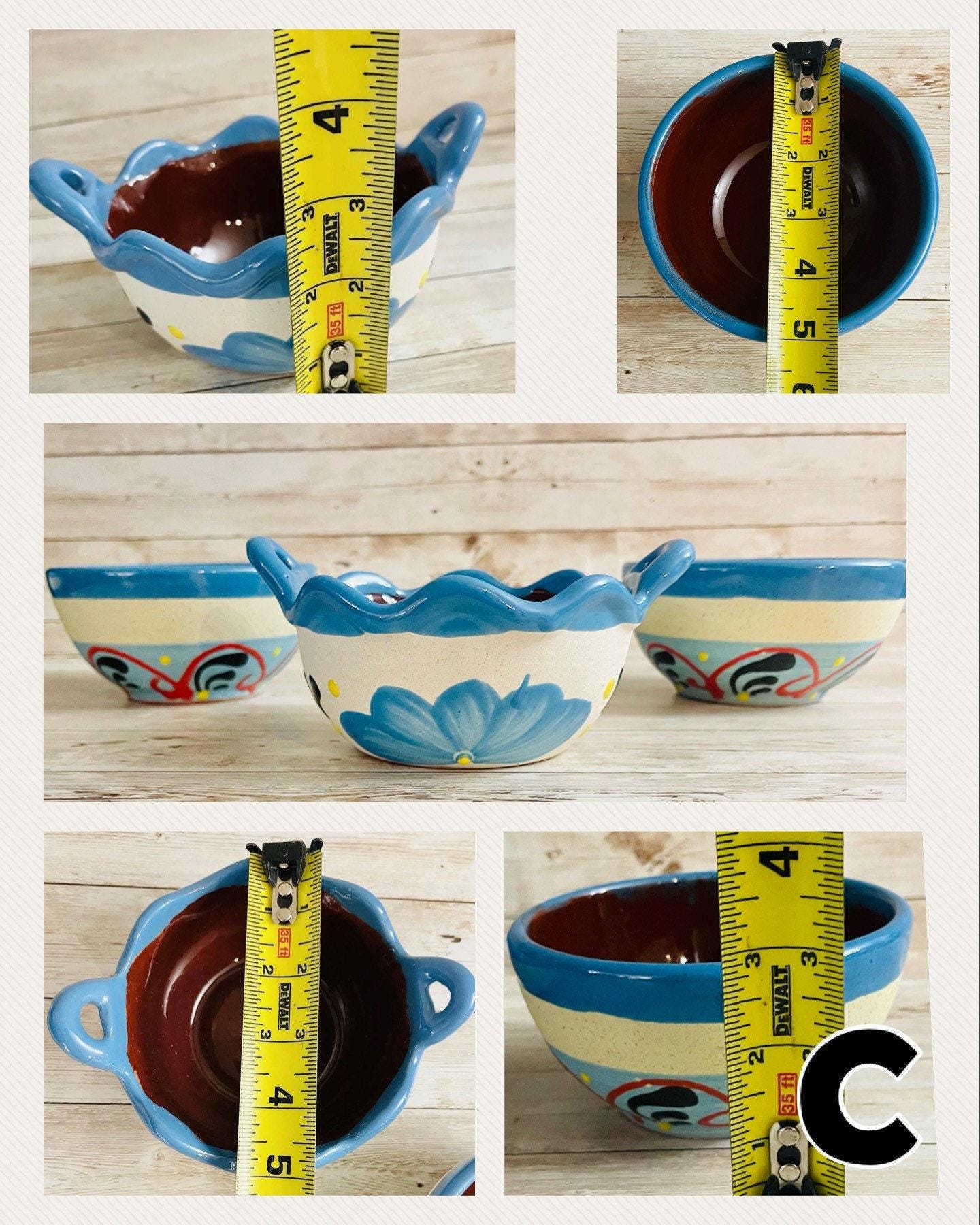 Terra Cota Mexican Clay Salsa Bowls Platos de Barro Engove