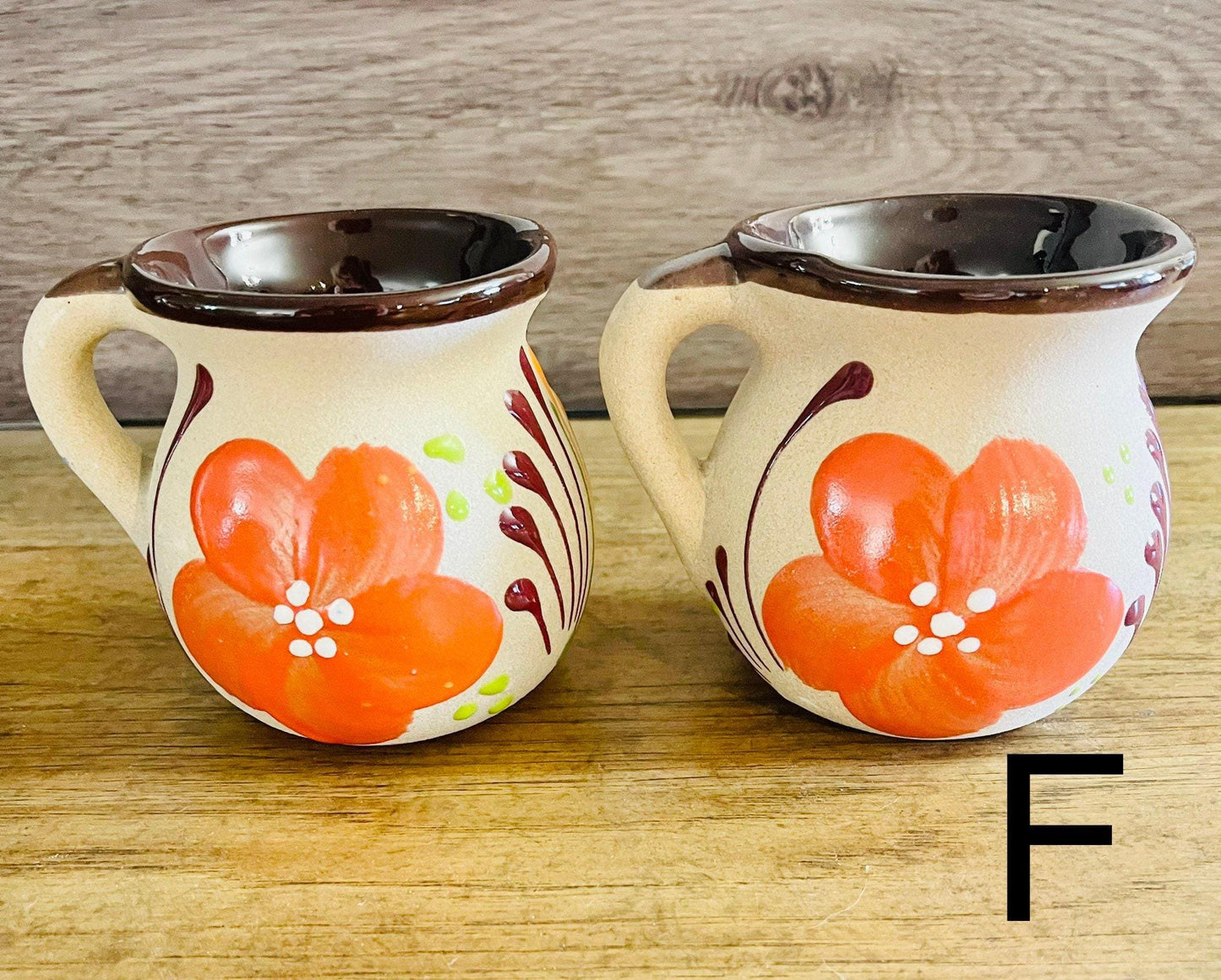 Mexican Pottery Cups Tazas de Barro Mexicanas