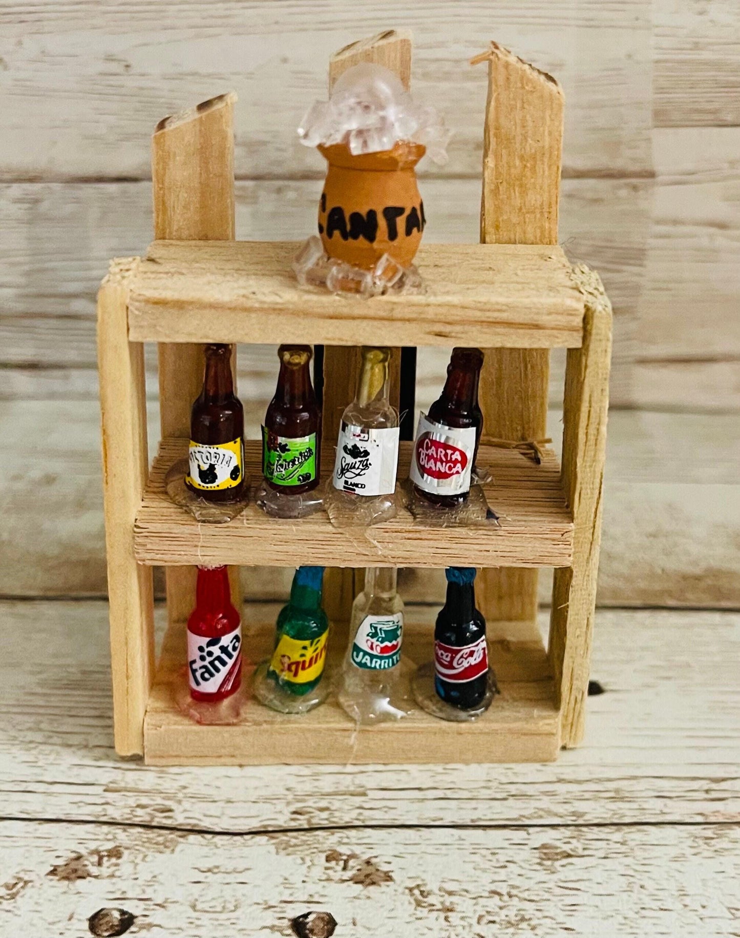 2x Mexican Kitchen Magnet Trasterito with Miniature Accessories 2 Trasteritos de Cocina con Accesorios en Miniatura y Iman