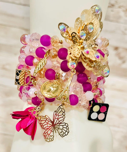 Handmade Mexican Artesanal Bracelets Set of 7 Beaded Bracelets Semanario Artesanal Mexicano 7 Pulseras