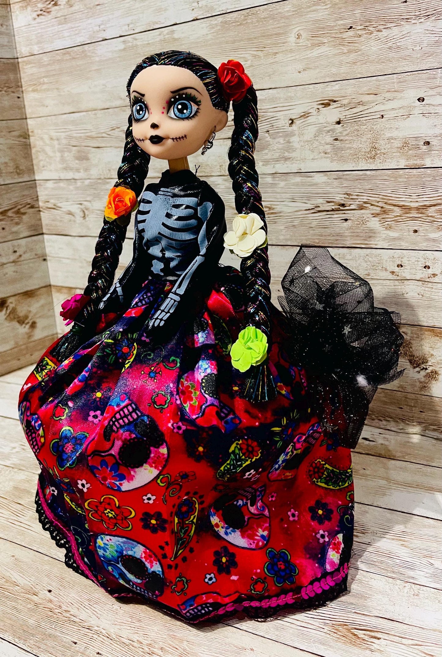 Day of the Dead Frida Kahlo Catrina Doll Catrina de Frida Kahlo Dia de Muertos