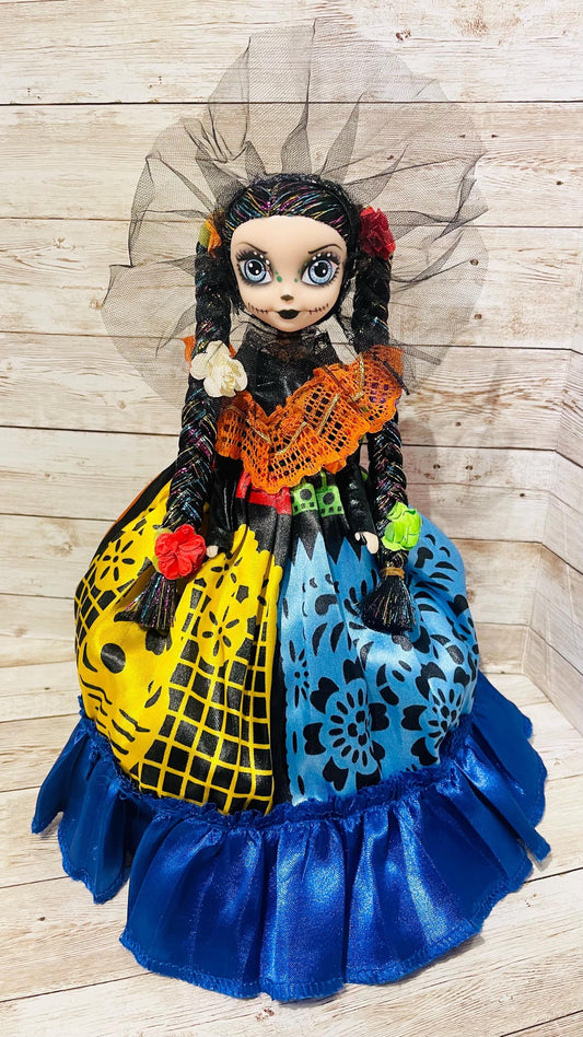 Day of the Dead Frida Kahlo Catrina Doll Catrina de Frida Kahlo Dia de Muertos