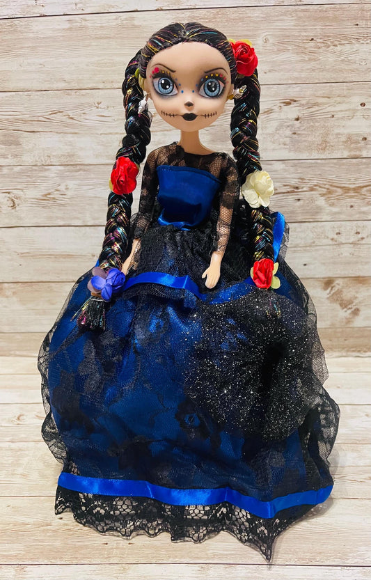 Day of the Dead Frida Kahlo Doll Catrina de Frida Kahlo Dia de Muertos