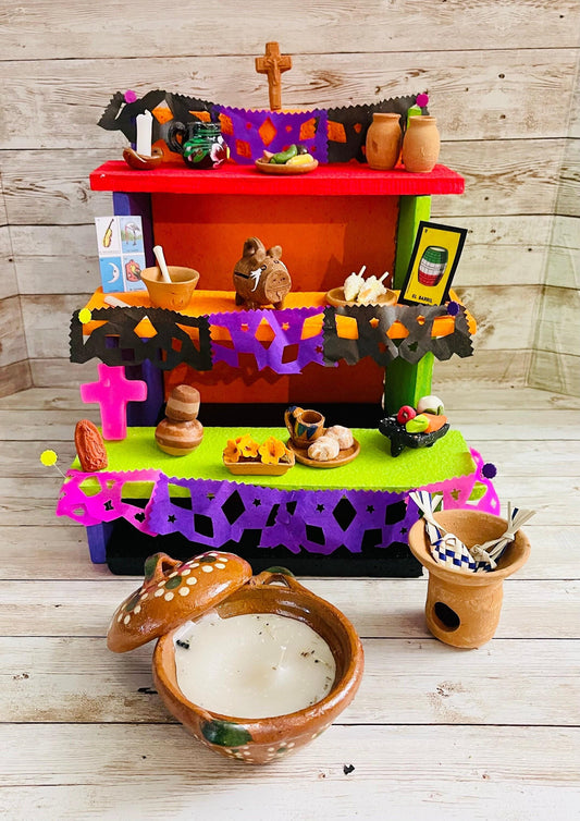 Altar de Ofrenda para Dia De Los Muertos Day of the Dead Offering Altar