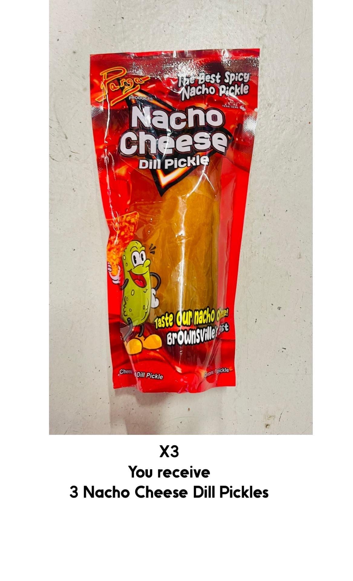 Dill Pickles Different Flavors Blue Fire, Ruffles and Nacho Cheese Flavor