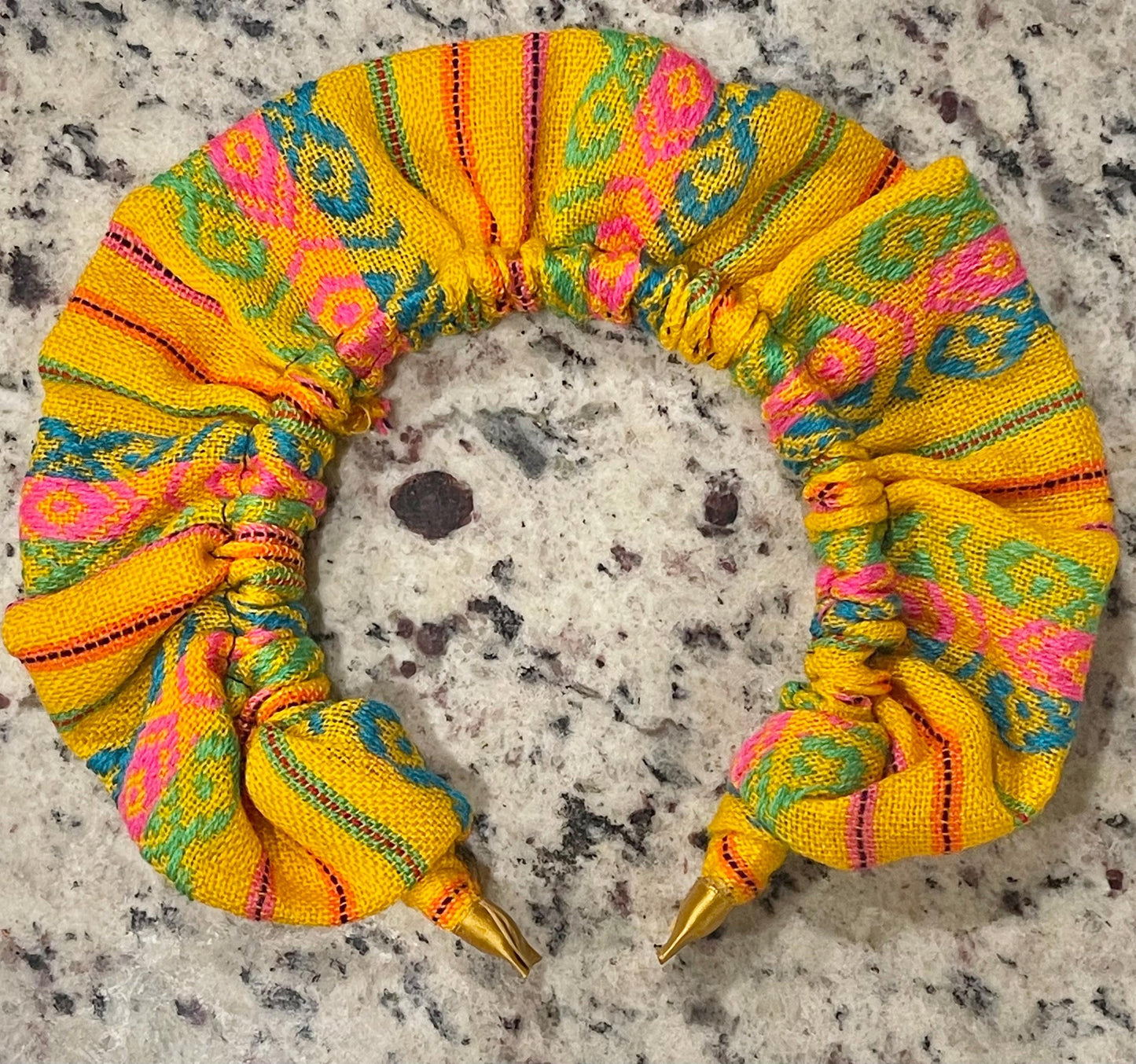 2x Diademas Mexicana Artesanales Tela Cambaya 2x Mexican Sarape Headbands Cambaya Cloth