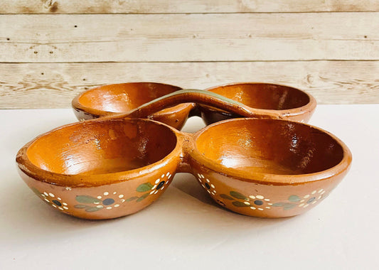 Terracotta Salsa Holder (2, 3, 4 &5 Trays) Salsero de Barro de 2, 3, 4, y 5 Platos