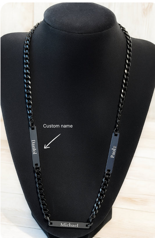 Personalized Stainless Steel Multi Name Necklace