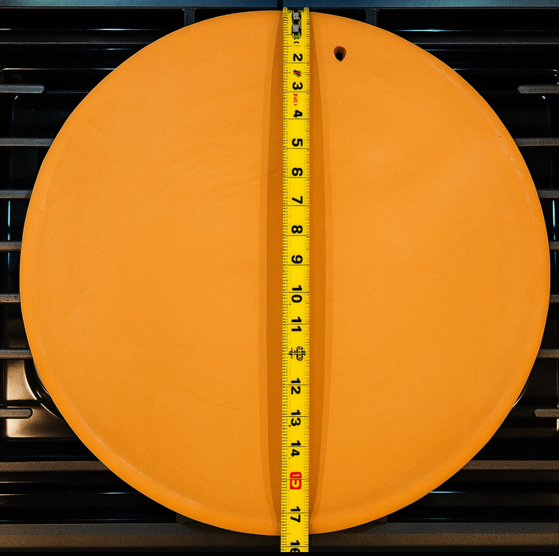 Authentic Mexican Terracotta 13 in Grill Handmade Clay Grill Comal de Barro Mexicano de 13 pulgadas Comal Tradicional Tortillas Quesadillas