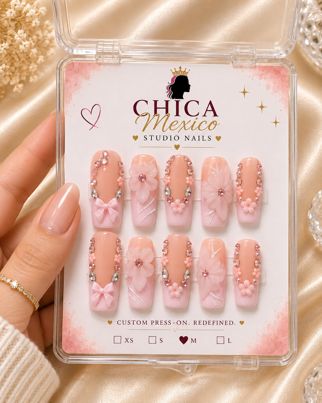 Sweet Blossom Candy Press-On Nails Size Medium