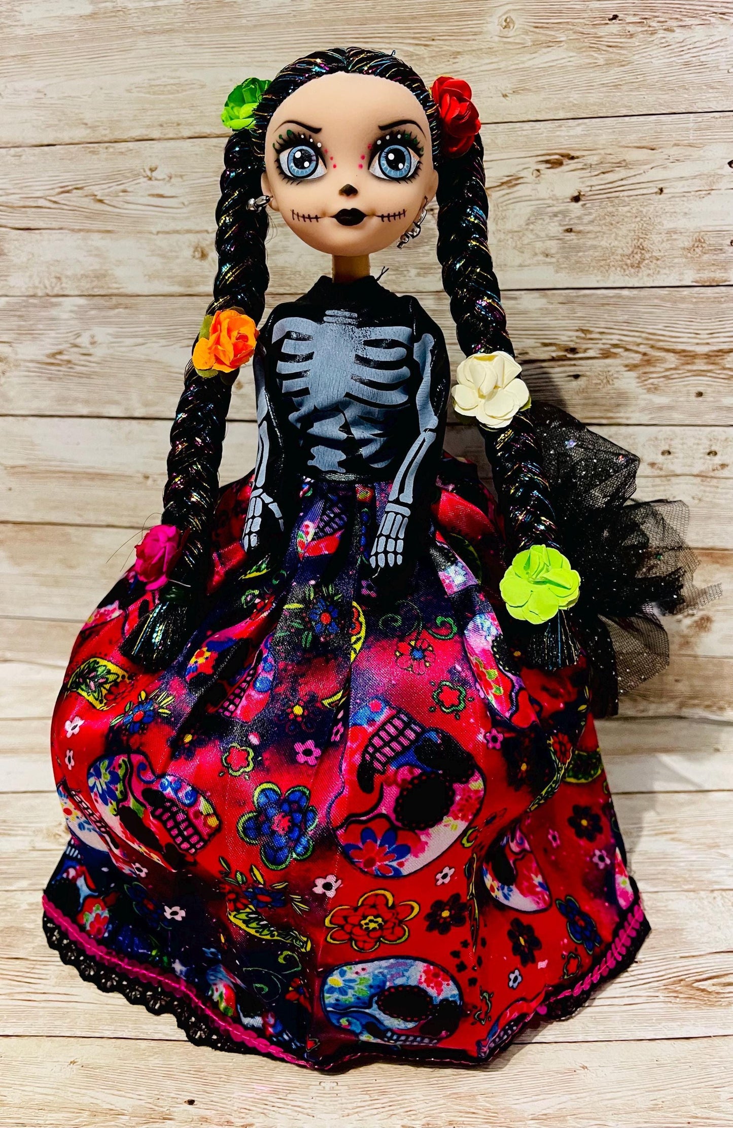 Day of the Dead Frida Kahlo Catrina Doll Catrina de Frida Kahlo Dia de Muertos