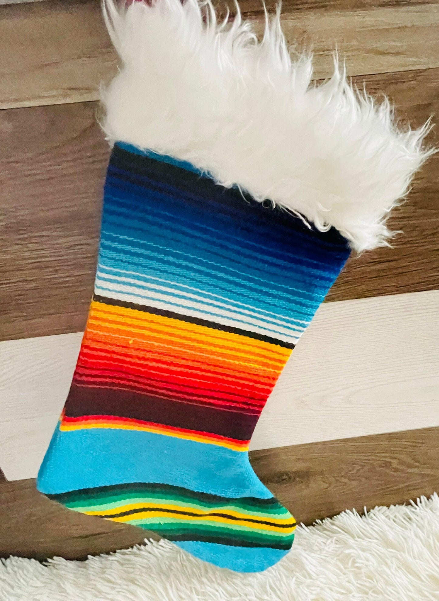 Mexican Sarape Stockings and Sarape Garland Sarape Bowl
