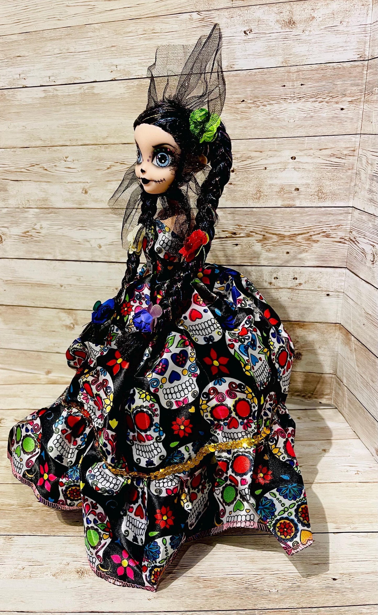Day of the Dead Frida Kahlo Catrina Doll Catrina de Frida Kahlo Dia de Muertos