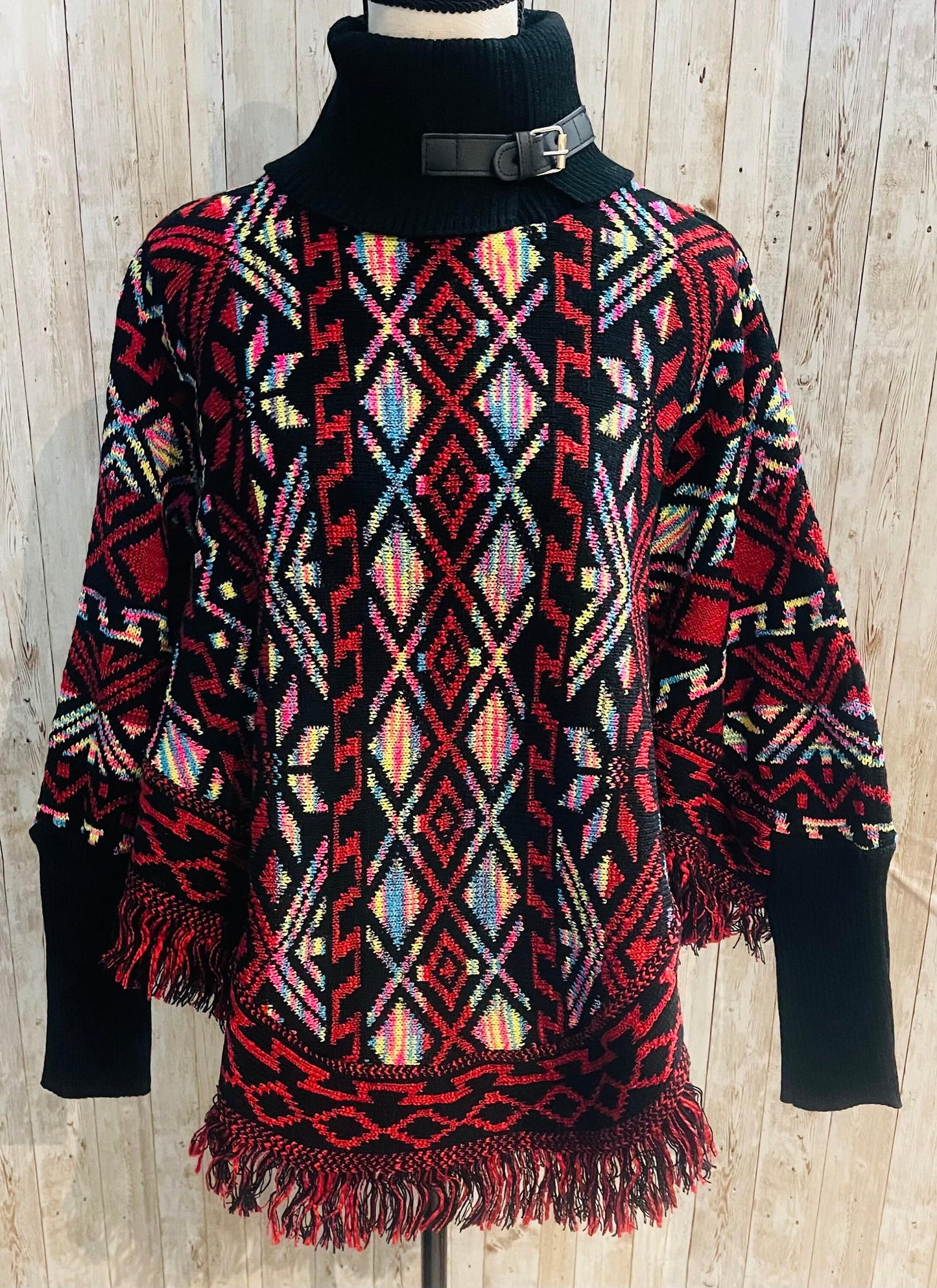 Mexican Artesenal Mañanita Poncho Jorongo Capa Mexicana Artesanal