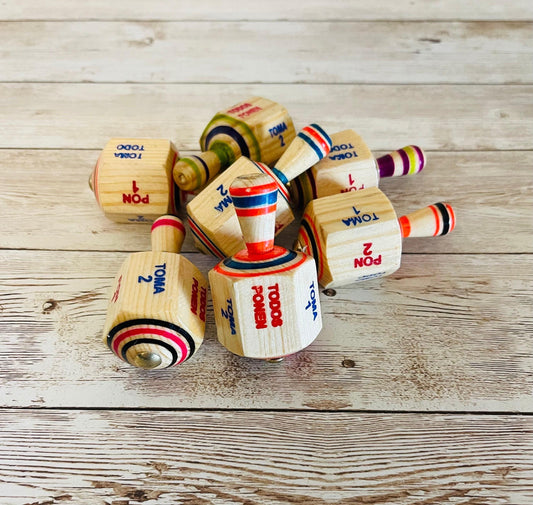 Mexican Wood Tomatodo Pironola Wooden Classic Mexican Toy