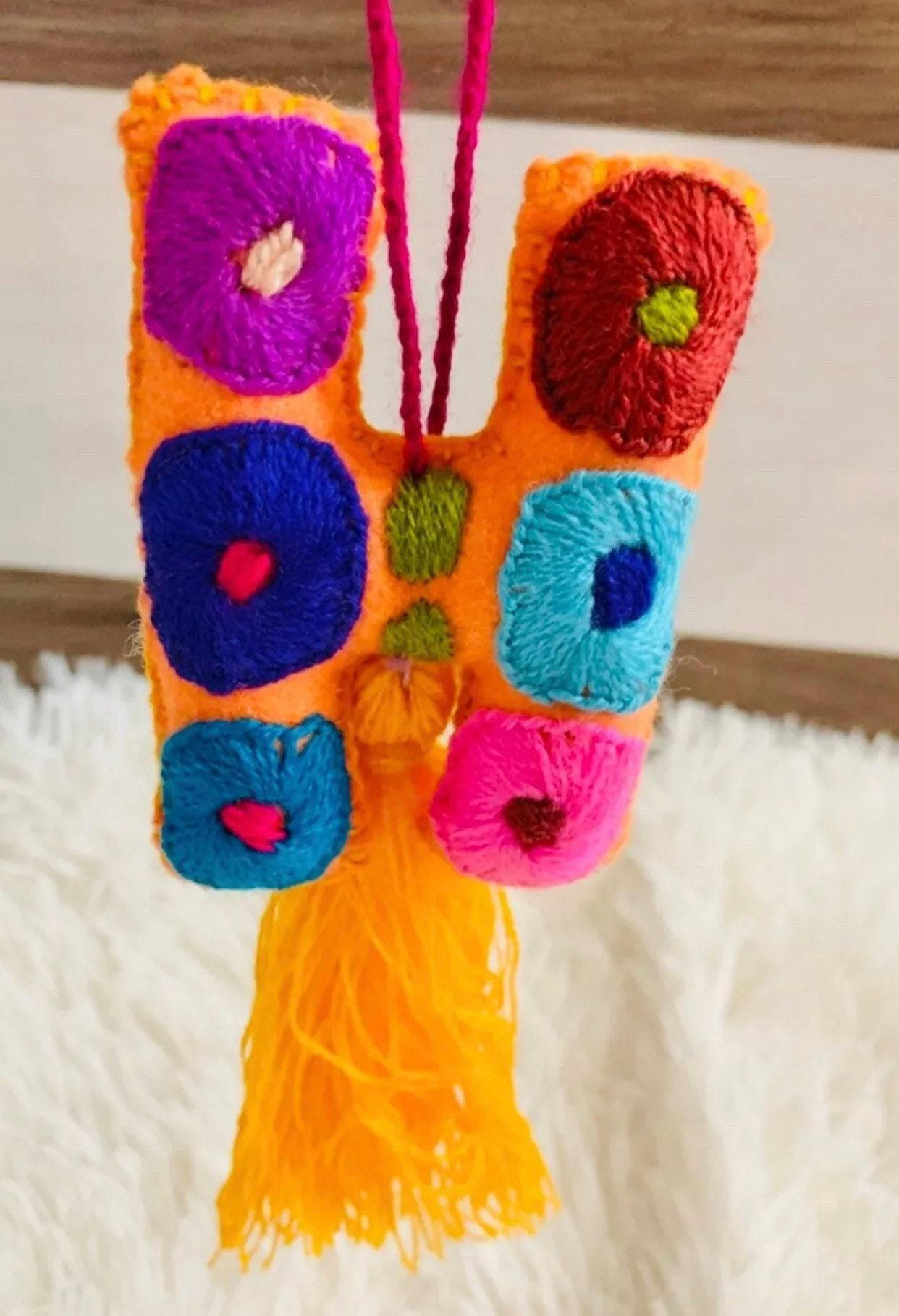 Handmade Alphabet Felt Letters Pompoms Ornaments Tassel Accessories Letras Decorativas