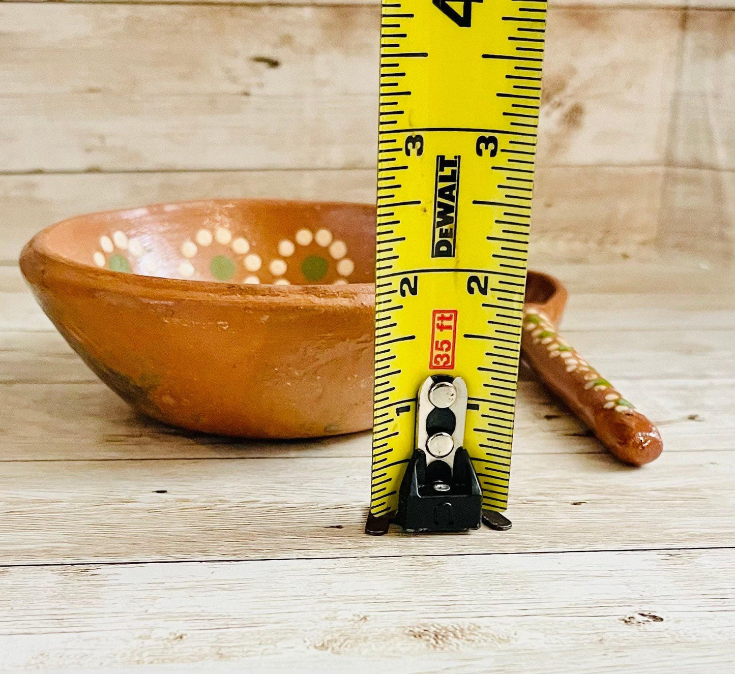 Mexican Casserole/Bowl with Spoon Cazuela Salsero de Barro con Cuchara