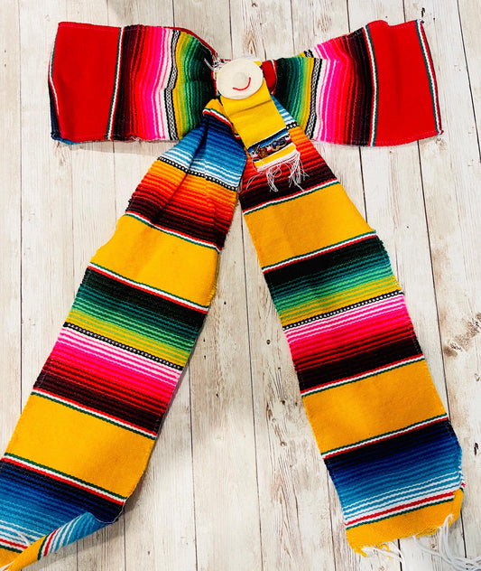 Mexican Sarape 15x20 inch Bow Moño de Sarape Mexicano 15x20 pulgadas