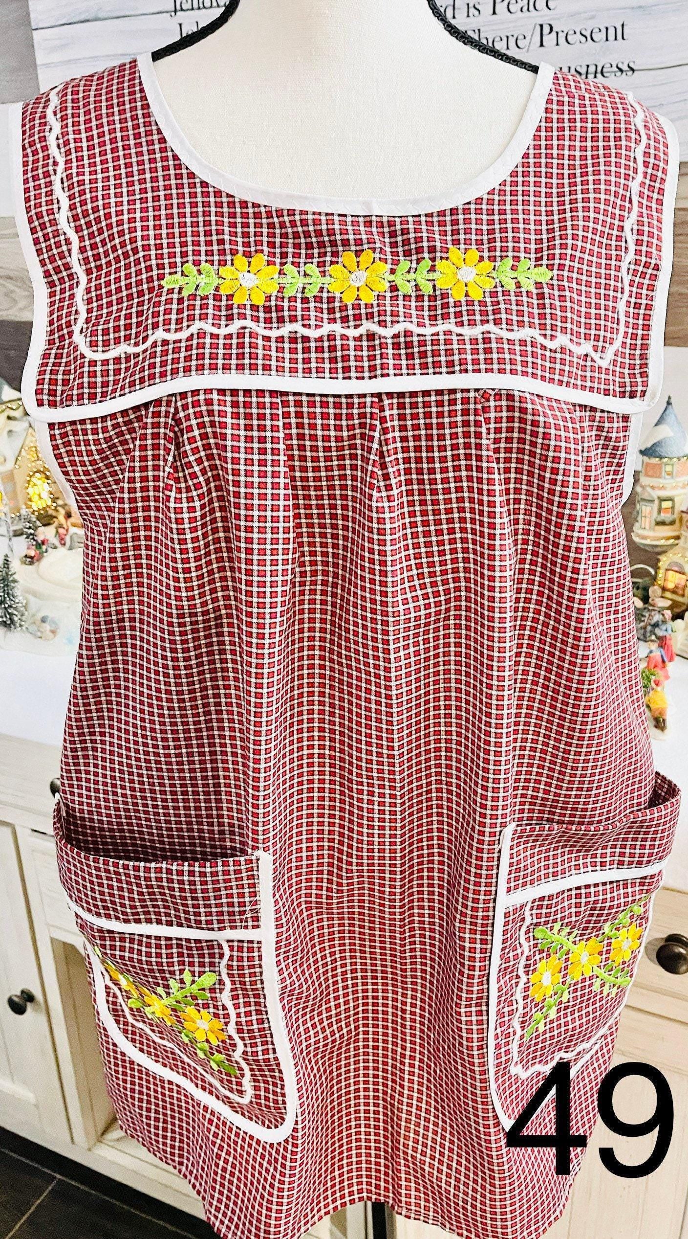 Embroidered Handmade Aprons M/L