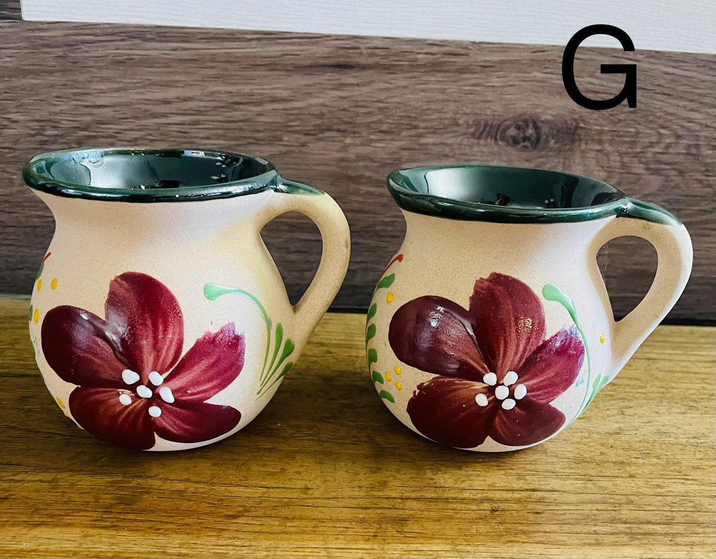 Mexican Pottery Cups Tazas de Barro Mexicanas