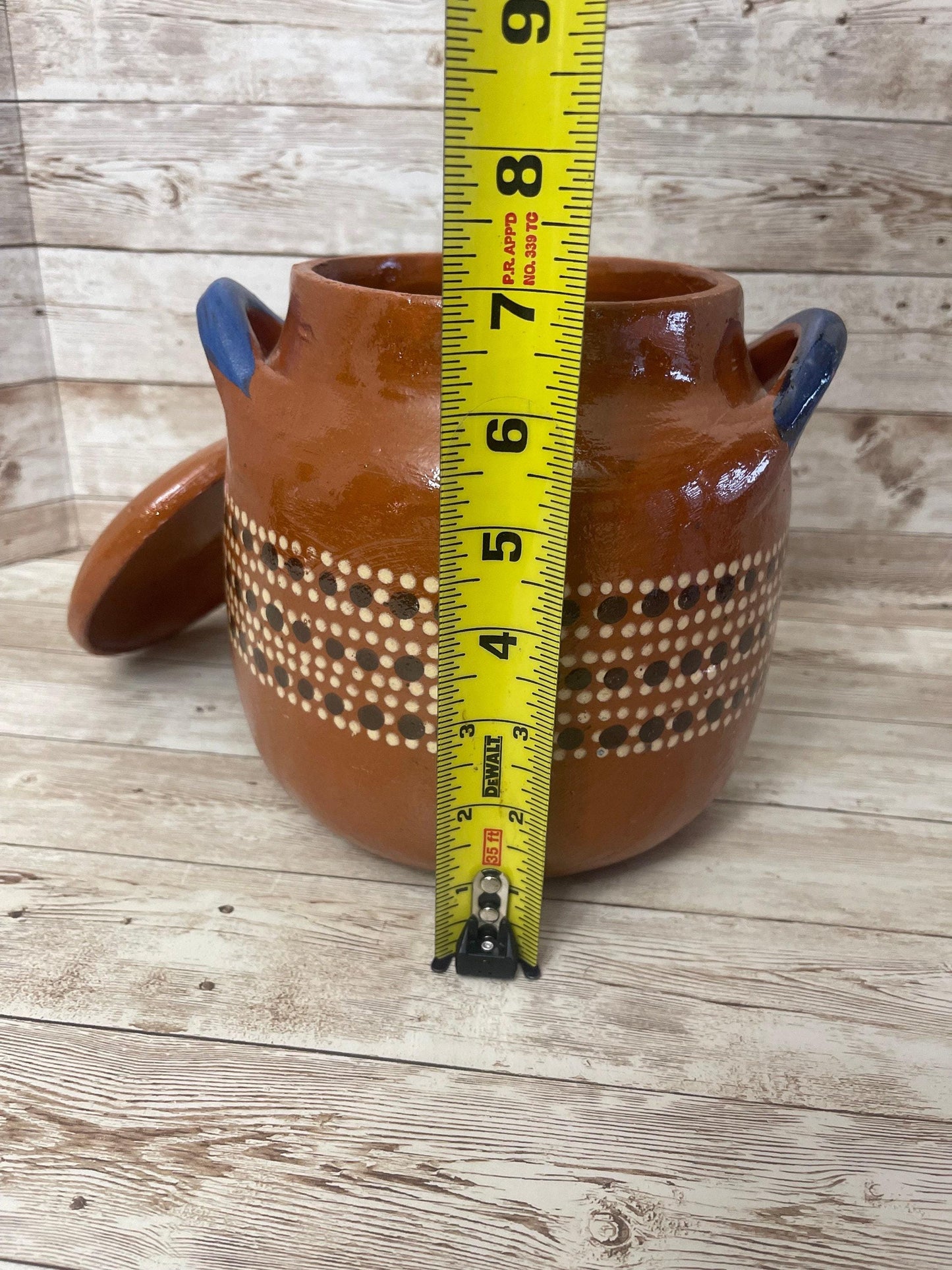 Handmade Clay Pot for Beans Jarro de Barro para Frijoles Terracota Beans Pot