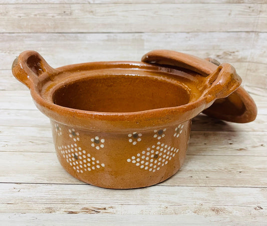 Mexican Terra Cota Casserole Cazuela de Barro con Tapa