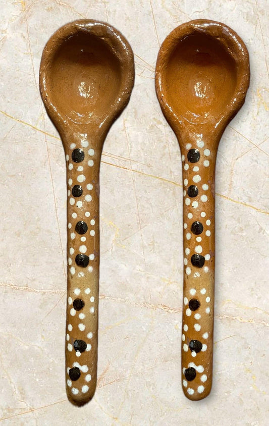 Mexican Terracotta Spoons Cucharas de Barro Mexicano