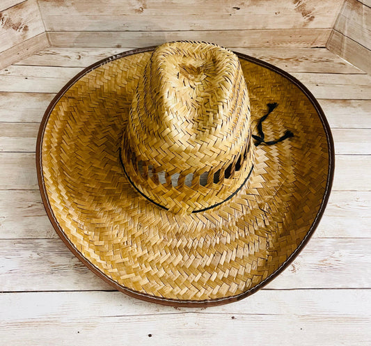 Cowboy Mexican Palm Leaf Straw Hat Sombrero Vaquero Artesanal de Palma