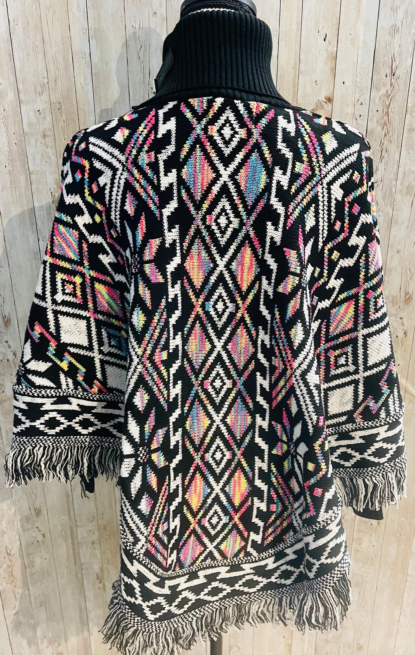 Mexican Artesenal Mañanita Poncho Jorongo Capa Mexicana Artesanal