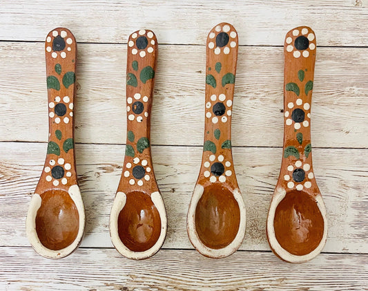 Mexican Terracotta Spoons Cucharas de Barro Mexicano