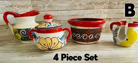 Terra Cota Mexican Clay Pots & Bowls Sets Ollas y Platos de Barro Engove en Sets